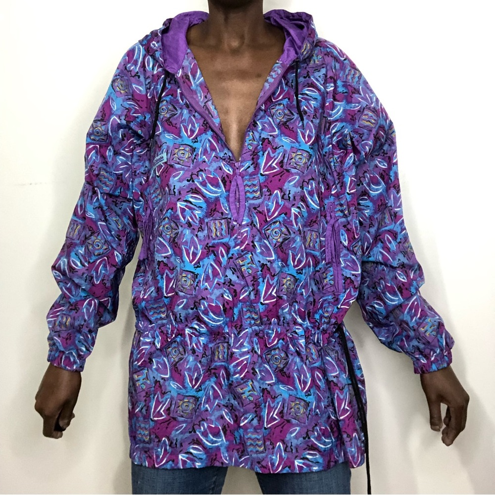 VINTAGE | COLUMBIA SPORTSWEAR Graphic Print Nylon Windbreaker - Picture 8 of 10